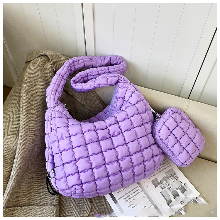 Bolso tote acolchado estilo puffer