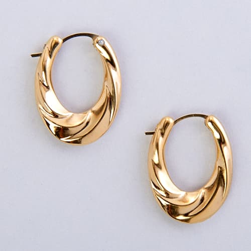 Evergold™ 14kt. Over Resin Gold Graduated Hoop Earrings