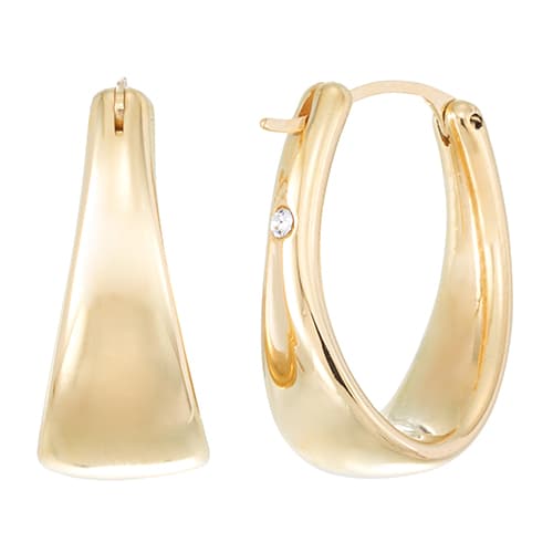 Evergold™ 14kt. Gold Over Resin Graduated Hoop Earrings