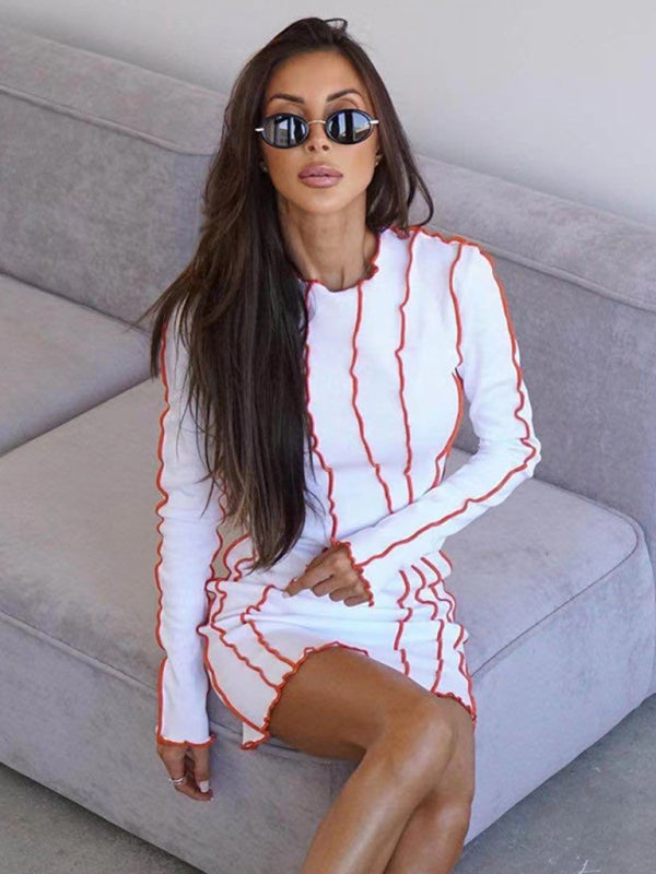 Fashion Bodycon Long Sleeve Dress