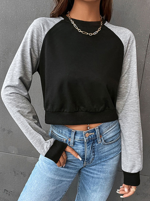 Long Sleeve Cropped Sweatshirt