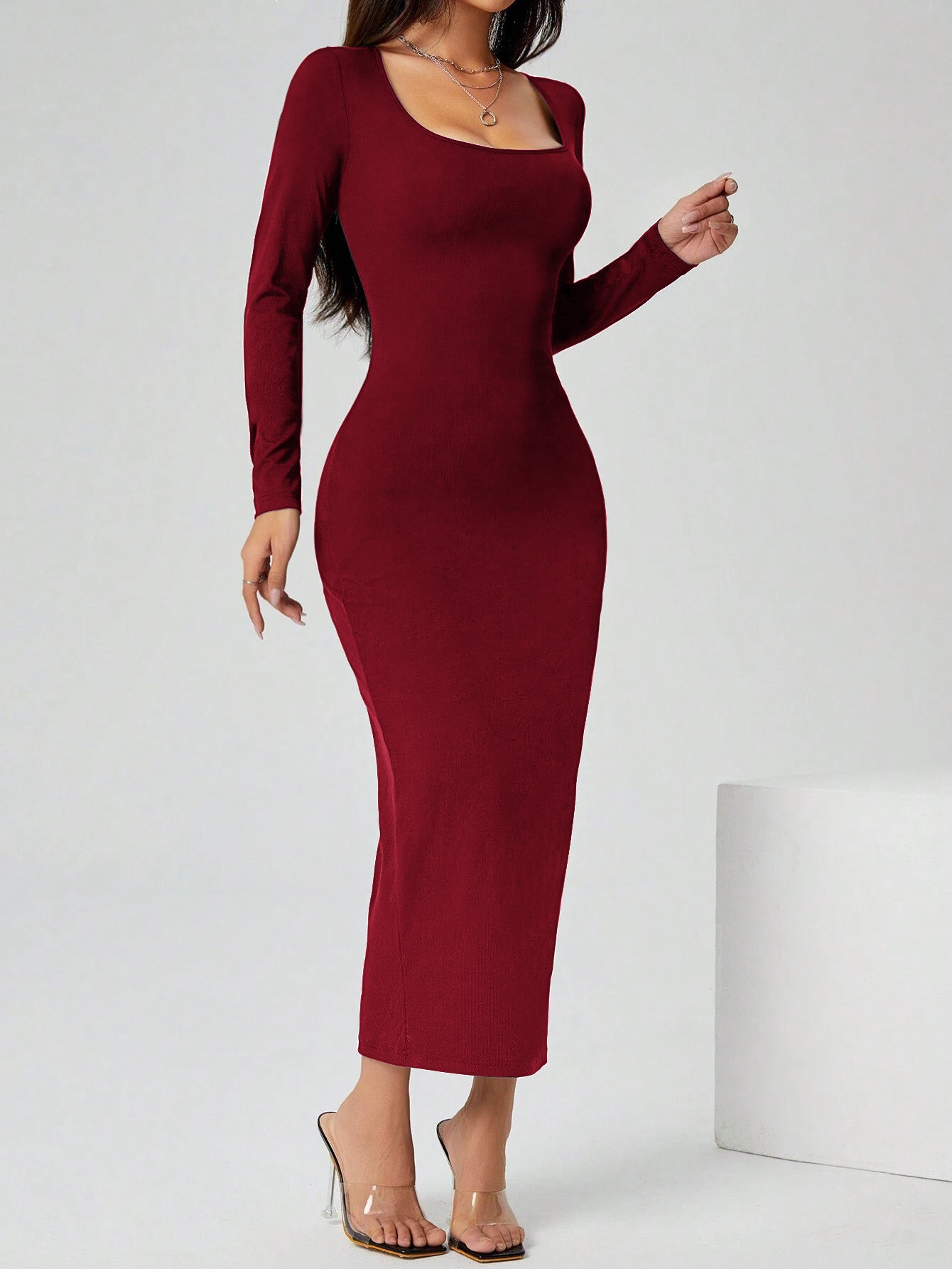 Vestido Bodycon Tejido Acanalado — Marca tu Silueta